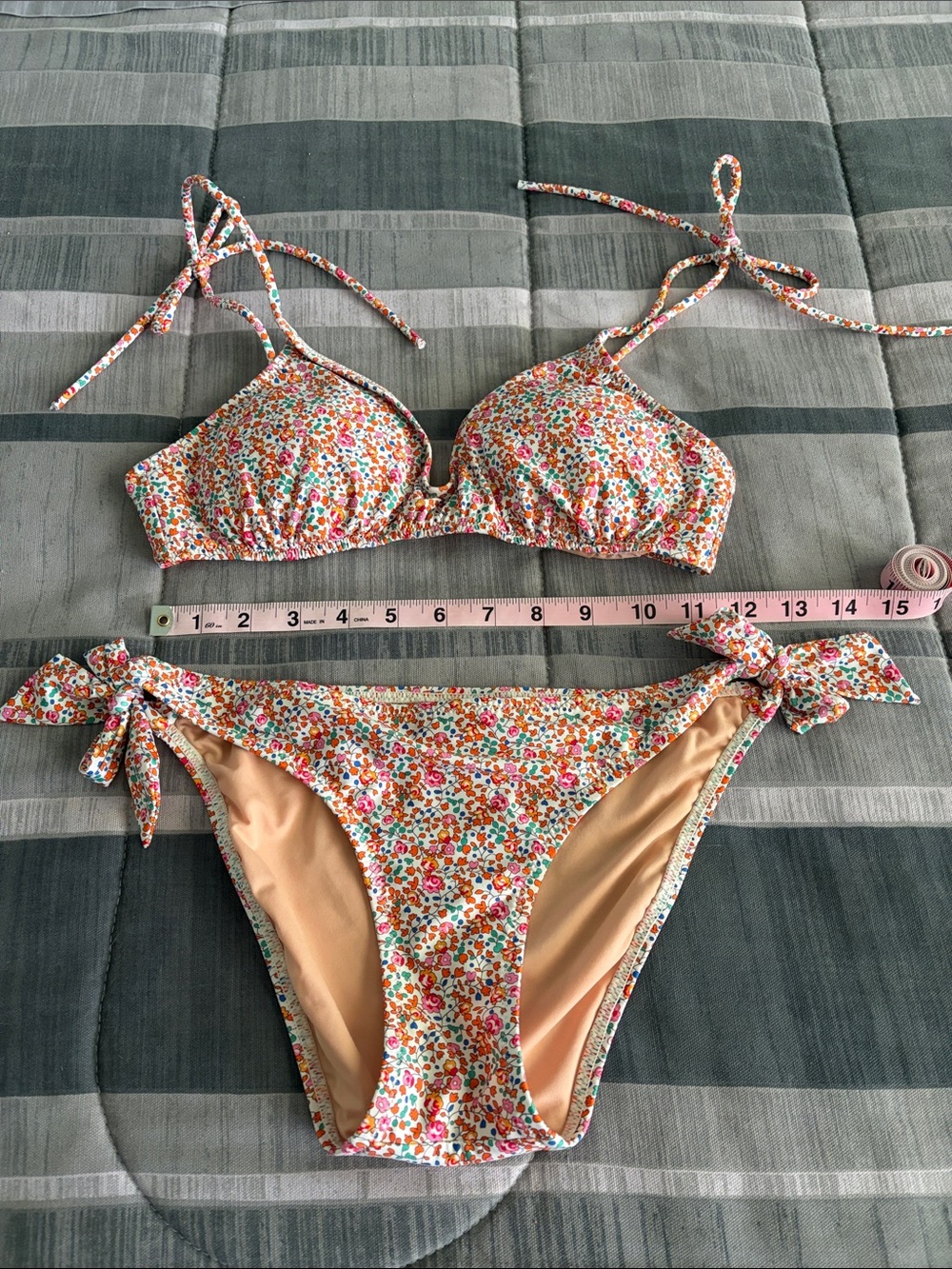 J Crew Liberty Floral String Bikini size XS